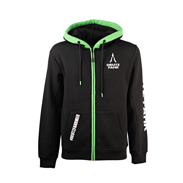 Imagen de Sudadera negra mujer #DEUTZFAHRMER